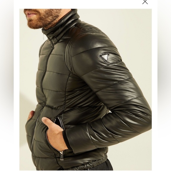 New Guess Smart Stretch Puffer Jacket SZ XL - Picture 2 of 9